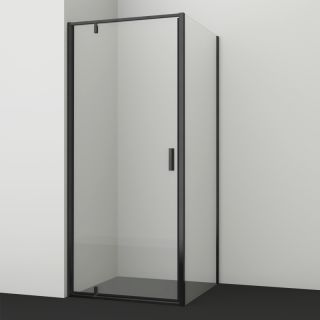 Душевой уголок Wasserkraft Elbe 74P28 80x90см чёрный матовый